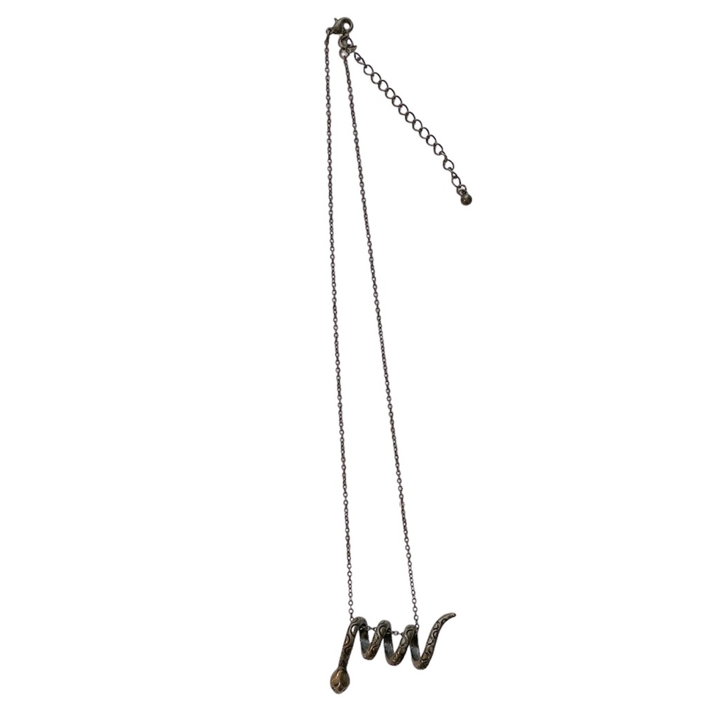 Rustic Gold Snake Necklace - Picture 2 of 3